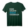 Essen Schlafen Segeln Geschenk für Segler - T-Shirt für Wassersportler, Skipper & Boots Liebhaber, perfekt zu Weihnachten & Geburtstag