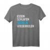 Essen Schlafen Segeln Geschenk für Segler - T-Shirt für Wassersportler, Skipper & Boots Liebhaber, perfekt zu Weihnachten & Geburtstag