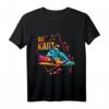 Cooles Go-Kart Kartbahn Rennkart T-Shirt – Buntes Polygon Design für Rennfahrer & Kartfans, Geschenkidee für Geburtstag & Weihnachten
