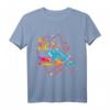 Cooles Go-Kart Kartbahn Rennkart T-Shirt – Buntes Polygon Design für Rennfahrer & Kartfans, Geschenkidee für Geburtstag & Weihnachten