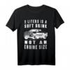 Pick Up Truck T-Shirt mit Spruch - Hubraum großer Motor - Witziges Geschenk für Pick Up Fahrer & Auto Liebhaber