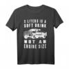 Pick Up Truck T-Shirt mit Spruch - Hubraum großer Motor - Witziges Geschenk für Pick Up Fahrer & Auto Liebhaber