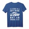 Pick Up Truck T-Shirt mit Spruch - Hubraum großer Motor - Witziges Geschenk für Pick Up Fahrer & Auto Liebhaber