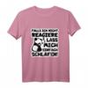 Falls ich nicht reagiere Lass mich einfach schlafen! Lustiges Panda T-Shirt für Langschläfer und Morgenmuffel