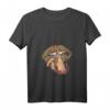 Damen Vintage Retro Leo Look T-Shirt mit Tattoo Rocker PWR Motiv - Feministisches Rock Design für starke Frauen & Festival-Styles