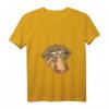 Damen Vintage Retro Leo Look T-Shirt mit Tattoo Rocker PWR Motiv - Feministisches Rock Design für starke Frauen & Festival-Styles