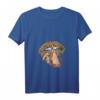 Damen Vintage Retro Leo Look T-Shirt mit Tattoo Rocker PWR Motiv - Feministisches Rock Design für starke Frauen & Festival-Styles