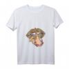 Damen Vintage Retro Leo Look T-Shirt mit Tattoo Rocker PWR Motiv - Feministisches Rock Design für starke Frauen & Festival-Styles