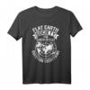 Flache Erde Gesellschaft T-Shirt – Frage alles, kontroverse Theorie, ideales Geschenk für Wissenschaftsfans, Skeptiker & Astrologen