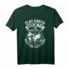 Flache Erde Gesellschaft T-Shirt – Frage alles, kontroverse Theorie, ideales Geschenk für Wissenschaftsfans, Skeptiker & Astrologen