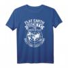 Flache Erde Gesellschaft T-Shirt – Frage alles, kontroverse Theorie, ideales Geschenk für Wissenschaftsfans, Skeptiker & Astrologen