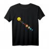 Flat Earth Society Flache Erde Sonnensystem T-Shirt – Witziges Verschwörungstheorie-Design für Astronauten & Weltraum-Partys