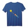 Flat Earth Society Flache Erde Sonnensystem T-Shirt – Witziges Verschwörungstheorie-Design für Astronauten & Weltraum-Partys