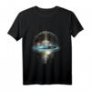 Flat Earth T-Shirt – Klassisch geschnitten mit flacher Erde Motiv, ideal für Verschwörungstheoretiker und Fans alternativer Weltanschauungen
