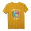 Cube Earth Society Parodie T-Shirt – Lustiges Anti-Verschwörungstheorie Shirt für Flacherd-Liebhaber und Würfel-Erd-Anhänger