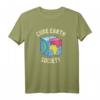 Cube Earth Society Parodie T-Shirt – Lustiges Anti-Verschwörungstheorie Shirt für Flacherd-Liebhaber und Würfel-Erd-Anhänger