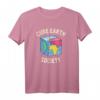 Cube Earth Society Parodie T-Shirt – Lustiges Anti-Verschwörungstheorie Shirt für Flacherd-Liebhaber und Würfel-Erd-Anhänger