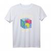 Cube Earth Society Parodie T-Shirt – Lustiges Anti-Verschwörungstheorie Shirt für Flacherd-Liebhaber und Würfel-Erd-Anhänger