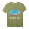 HapOwl Flat Earth Theory T-Shirt - Lustiges Verschwörungstheorie Shirt für Flat Earther & Astronomie-Enthusiasten