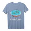 HapOwl Flat Earth Theory T-Shirt - Lustiges Verschwörungstheorie Shirt für Flat Earther & Astronomie-Enthusiasten