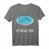 HapOwl Flat Earth Theory T-Shirt - Lustiges Verschwörungstheorie Shirt für Flat Earther & Astronomie-Enthusiasten