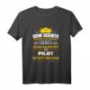 Lustiges Herren Pilot T-Shirt – Perfektes Geschenk zum Fliegen, Flugschule & Abschluss für Piloten, Flugbegleiter & Fluglotsen