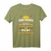 Lustiges Herren Pilot T-Shirt – Perfektes Geschenk zum Fliegen, Flugschule & Abschluss für Piloten, Flugbegleiter & Fluglotsen