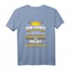 Lustiges Herren Pilot T-Shirt – Perfektes Geschenk zum Fliegen, Flugschule & Abschluss für Piloten, Flugbegleiter & Fluglotsen