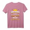 Lustiges Herren Pilot T-Shirt – Perfektes Geschenk zum Fliegen, Flugschule & Abschluss für Piloten, Flugbegleiter & Fluglotsen