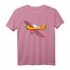 Bunter Flieger T-Shirt für Kinder - Kunstflug und Flugzeuge Liebe, geeignet für Jungen, Mädchen, Damen und Herren