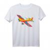 Bunter Flieger T-Shirt für Kinder - Kunstflug und Flugzeuge Liebe, geeignet für Jungen, Mädchen, Damen und Herren