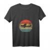 Damen Retro Flugzeugführer Luftfahrt - Vintage Flugzeug Pilot T-Shirt mit V-Ausschnitt für Fliegerinnen & Flugschülerinnen