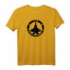 F-35 Militärflugzeug Flugzeug T-Shirt in Marineblau - Klassisch geschnitten, doppelt genähter Saum, perfekt für Luftwaffen- und Militärfans