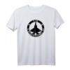 F-35 Militärflugzeug Flugzeug T-Shirt in Marineblau - Klassisch geschnitten, doppelt genähter Saum, perfekt für Luftwaffen- und Militärfans