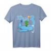 Kinder Dritter Geburtstag T-Shirt für Jungen mit T-Rex und Flugzeug - Lustiges Dinosaurier- und Pilotenshirt für den Kindergeburtstag