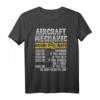 Herren Flugzeug-Mechaniker T-Shirt mit Hourly Rate - Lustiges Arbeitsuniform-Shirt für Piloten, Techniker & Flugmechaniker, perfektes Geschenk zu Weihnachten, Geburtstag & Vatertag