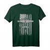 B-17 Flying Fortress Flugzeug T-Shirt mit amerikanischer Flagge – Patriotisches WWII Design, perfekt als Geschenk für Flugzeugliebhaber, Veteranen & zum 4. Juli