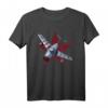 Mig 15 Jet Fighter Flugzeug T-Shirt mit Rotem Stern – Perfekt für Flugzeugfans, Fluggurus und Piloten bei Flugshows und in Museen
