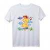 Kinder Geburtstagsshirt 2 Jahre Flugzeug Pilot - Perfektes Outfit für den 2. Geburtstag, Flugzeug Thema und Kinderparty