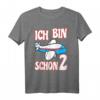 Kinder 2. Geburtstag T-Shirt mit Flugzeugmotiv – Perfekt für kleine Piloten, Flugbegeisterte und Vielflieger
