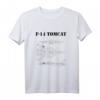 Vintage Black F-14 Tomcat Flugzeug Schematic T-Shirt – Perfekt für Veteranen, Piloten & Flugzeugliebhaber zum Gedenktag & 4. Juli