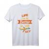 Life is Better in the Sky Flugzeug Pilot T-Shirt – Perfektes Geschenk für Aviator, Co-Pilot & Luftfahrtexperten, geeignet für Herren, Damen & Kinder