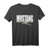 P-51 Mustang Flugzeug T-Shirt – Klassisches Luftfahrtdesign mit doppeltem Saum für Flugzeugliebhaber
