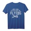 I'D Rather Be Flying Piloten Flugzeug Pilot Geschenk T-Shirt – Cooles Geburtstags- und Weihnachtsgeschenk für Flugzeugliebhaber, Piloten & Co-Piloten