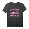Damen Frankfurter Mädsche T-Shirt - Frankfurt am Main Skyline, FFM Hessen, Pink Edition für Party, Festivals & Alltag