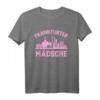Damen Frankfurter Mädsche T-Shirt - Frankfurt am Main Skyline, FFM Hessen, Pink Edition für Party, Festivals & Alltag