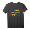 Love Is Love T-Shirt - LGBTQ Pride & Regenbogen Statement für Supporter, Freunde & Familie zum Pride Monat, Geburtstag & CSD