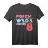 Kinder Frech Wild & schon 8 - Buntes Einhorn T-Shirt für den 8. Geburtstag Mädchen, ideales Geschenk & Party-Outfit