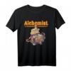 Alchemie & Freimaurer Tasche T-Shirt mit Phiole, Korken & Werkzeug - Gothic Esoterik Design für Magie- & Okkultismus-Fans