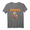 Alchemie & Freimaurer Tasche T-Shirt mit Phiole, Korken & Werkzeug - Gothic Esoterik Design für Magie- & Okkultismus-Fans